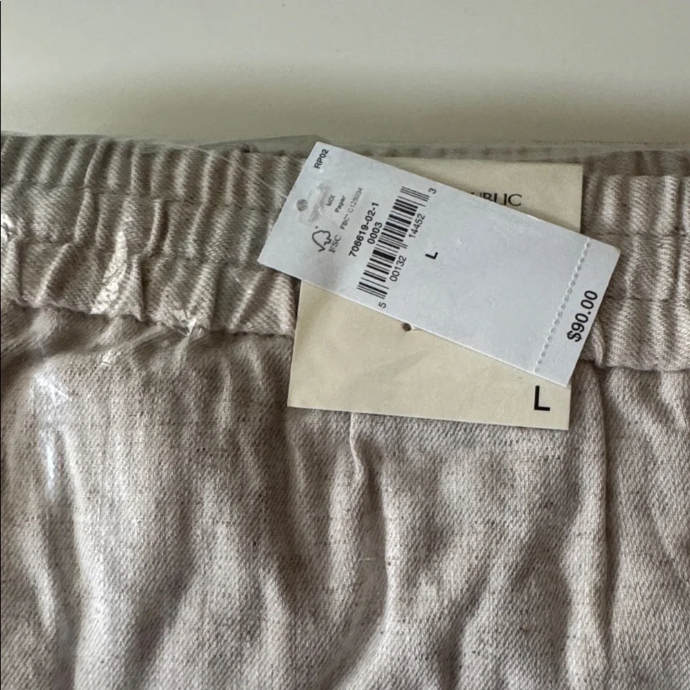 Banana Republic Linen Drawstring Trouser NWT